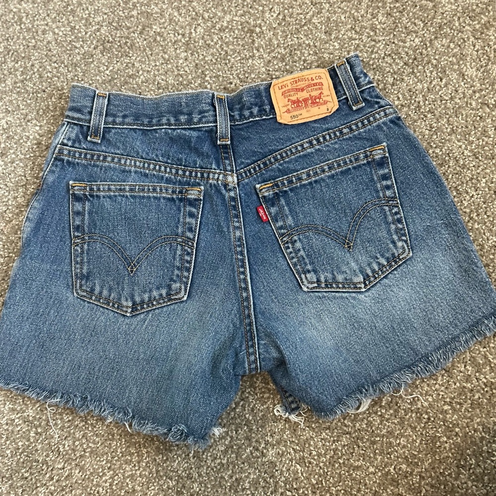 Levi’s distressed shorts